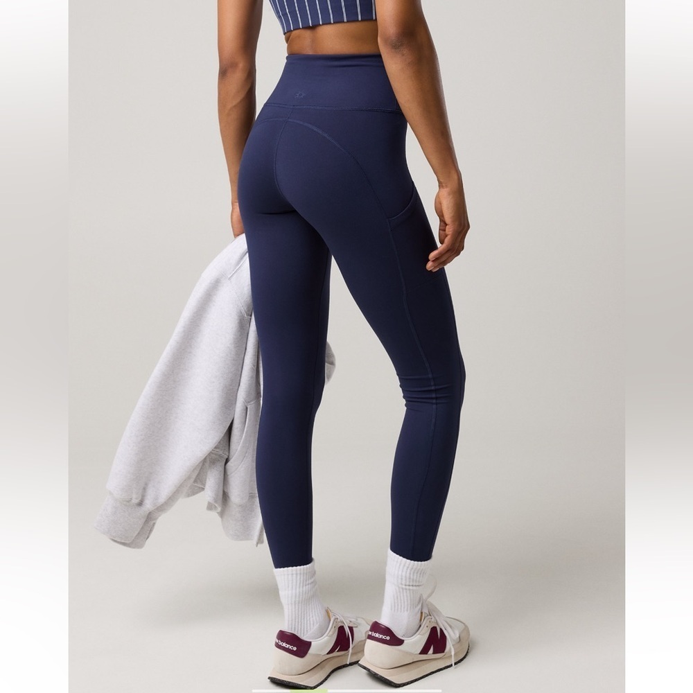 OFFLINE By Aerie The Hugger High Waisted Pocket True Royal Navy Leggings Size XL